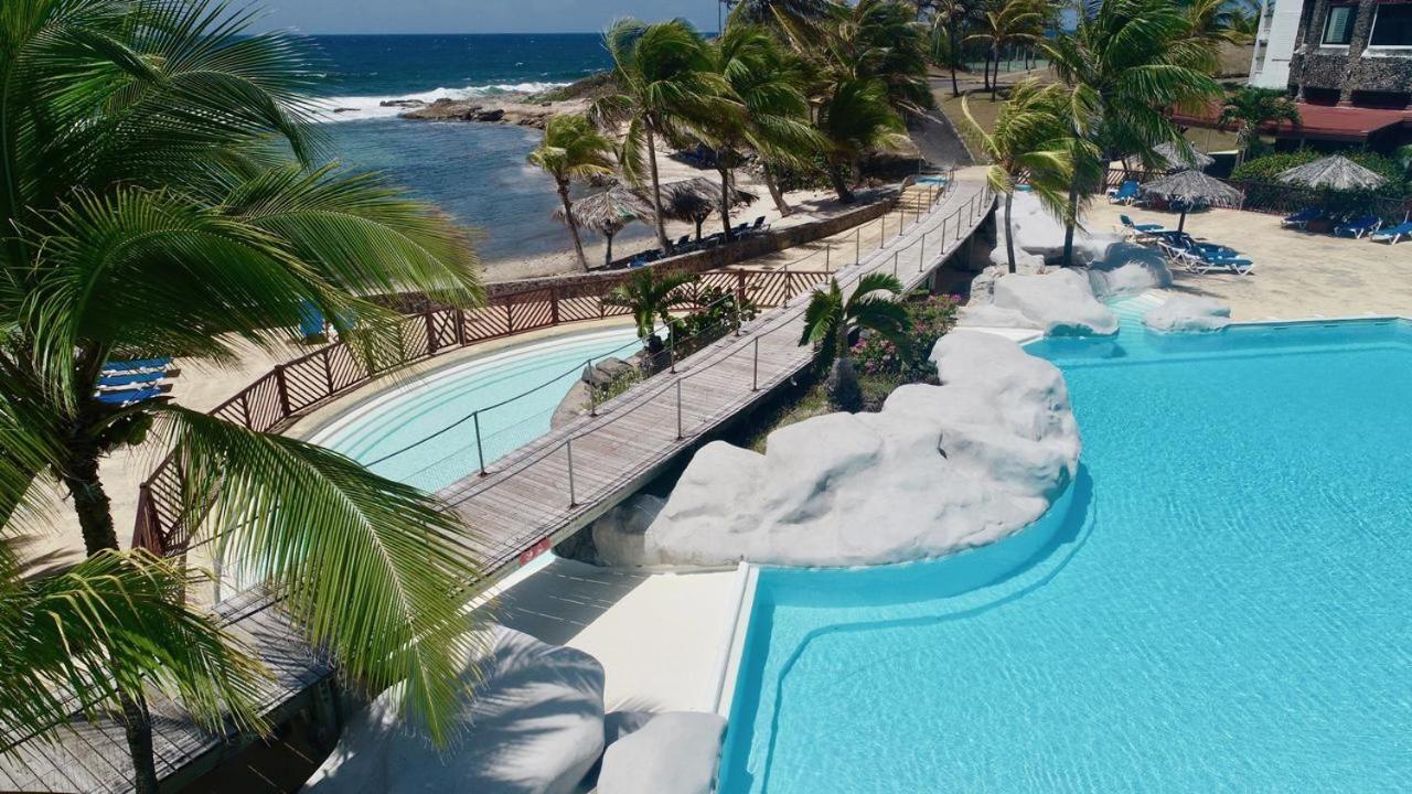 Magnifique Appartement Avec Vue Mer, Acces Direct A La Plage Et Piscine Surveillee Saint-Francois  Exterior foto